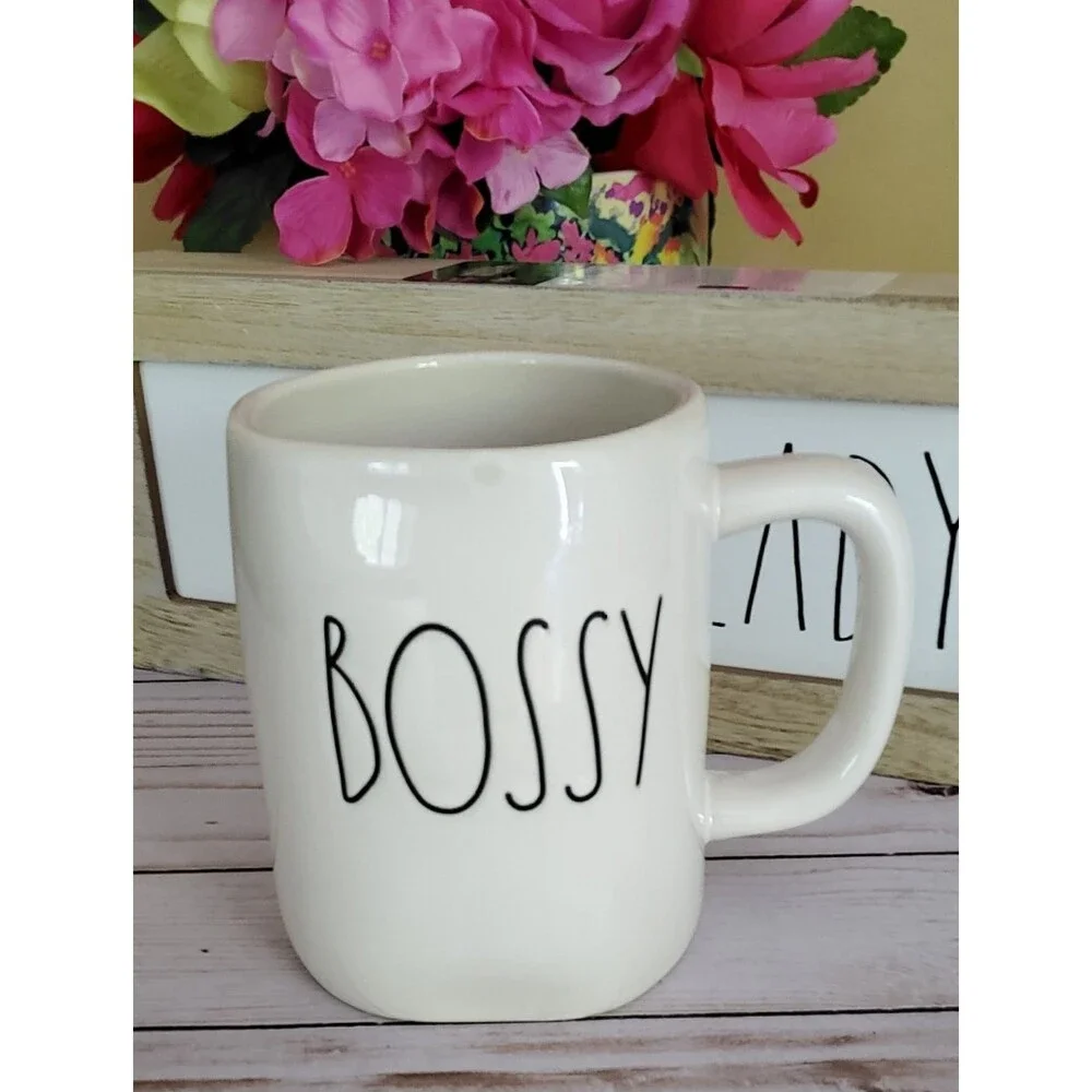 Rae Dunn Bundle Boss Lady Plaque & Bossy Mug